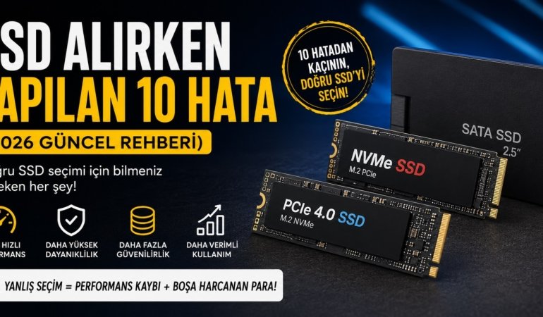 SSD Alırken Yapılan 10 Hata (2026 Güncel Rehberi)